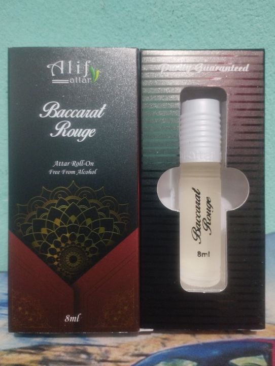 Baccarat Rouge attar by alif ( alif new collection)  long lasting good fragrance 8 ml