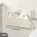 Wall-Mounted Shoe Rack, Hidden Storage Shelf, Foldable Plastic Organizer, No-Drill Installation, Multi-Layer Space Saver. 