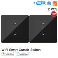 MOES Touch Design WiFi Smart Curtain Switch for Motorized Curtains and Roller Blinds Work with Tuya Smart Life App Alexa . 