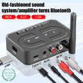 VAORLO Bluetooth 6.0 Audio Receiver 3.5mm AUX RCA With Mic HIFI Stereo Wireless Adapter Support USB U-Disk For Car Speaker Amp. 