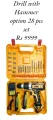 Dewalt and Superstar china lot Cordless drill machine set with full tool kit and hammer includes all drivers and all tools with two batteries. 