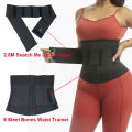 9 Steel Bones Waist Trainer Body Shaper Adjustable Belly Tummy Control Snatch Me Up Wrap Stretch Bands Slim Body Shaper Women.