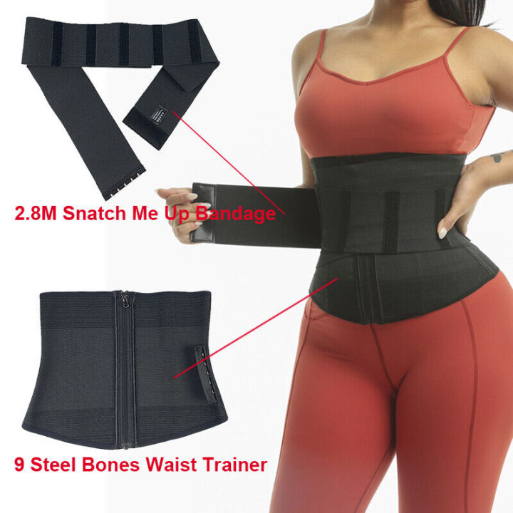 9%20Steel%20Bones%20Waist%20Trainer%20Body%20Shaper%20Adjustable%20Belly%20Tummy%20Control%20Snatch%20Me%20Up%20Wrap%20Stretch%20Bands%20Slim%20Body%20Shaper%20Women%20-%20Image%203