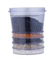 water filter catridge with layered stone. 