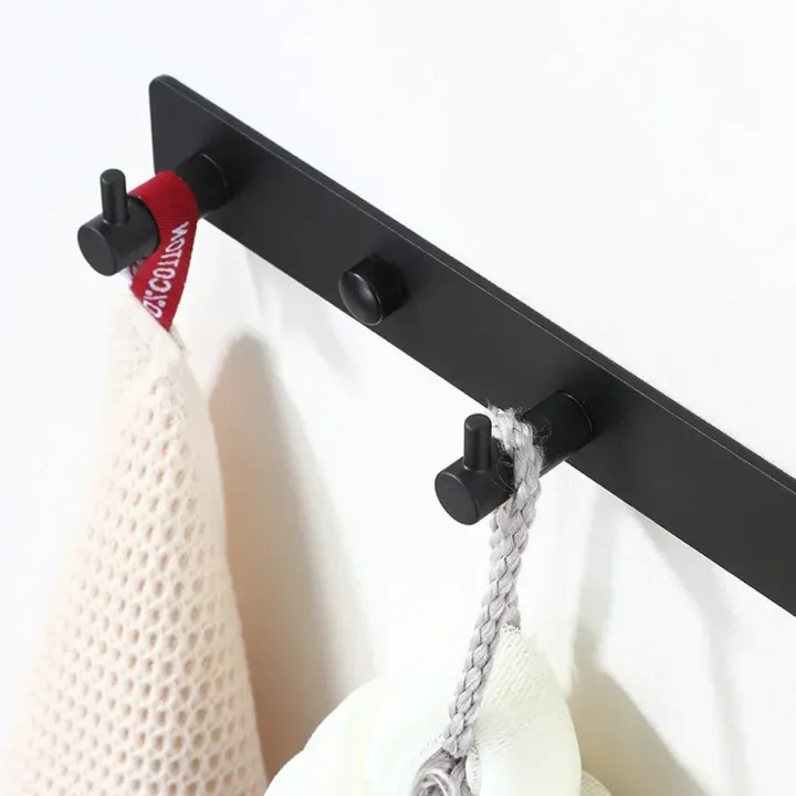 Black%20Robe%20Hook%20for%20Bathroom%20Kitchen%20Home%20Wall%20Mounted%20Creative%20Door%20Coat%20Clothes%20Towel%20Key%20Holder%20Hanger%20Storage%204%205%206%207%20Hooks%20-%20Image%203