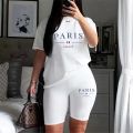 Hot Sales Women O-Neck Clothing Shorts Casual Women's Tracksuit Summer Woman Two Piece Sets T-Shirts Matching Suit Short Sleeve. 