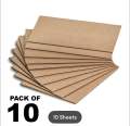 Premium A3 Size Cardboard Sheets - Brown Color - Hard & Thick Quality for Craft, Packaging & Drawing Pack of 10 / 20. 