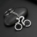 1pcs Sport Man Keychain Metal Bicycle Bike Cycling Riding Keyring  Key Chains Hanging Accessories. 