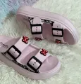 New Soft EVA Rubber Lightweight & Comfortable Buckle Sandals with Cute Charms for Girls & Womens Slippers.