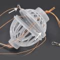 1PCS Fishing Hooks Explosion Baits Cage Sea Box Hook Monsters With Six Strong Carbon Steel Plastics Carp Spherical Tools Tackle. 
