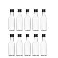 10Pcs Mini Liquor Bottles 50ml Plastic Spirit Bottles Silver/ Gold/ Black Caps Alcohol Shot Bottles.