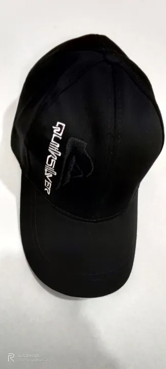 Quality quick silver logo ajestable black cap