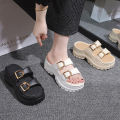 2025 Versatile Platform Flip Flops - Thick Sole Sandals with Cloud Comfort, Durable Outdoor Slides for Beach/Street Wear.