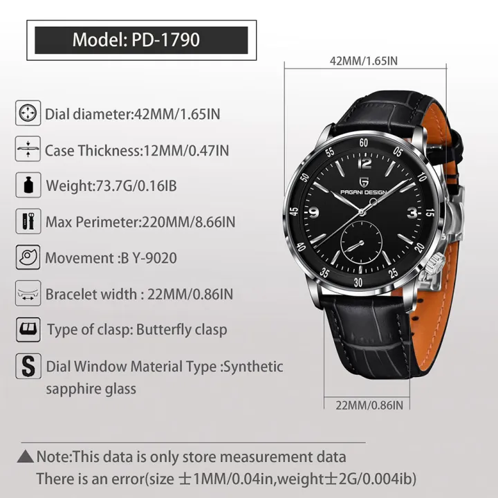 2026%20New%20PAGANI%20DESIGN%20PD-1790%20Mechanical%20Watch%2042mm%20Men's%20Wristwatch%20Top%20Brand%20100M%20Waterproof%20Automatic%20Watchea%20for%20Man%20Luxury%20-%20Image%204