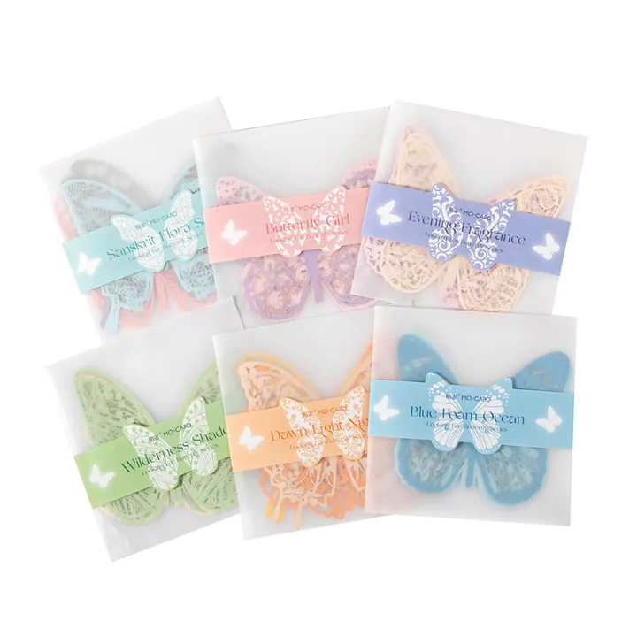 JIANQI%206%20Pcs%20Hollow%20Butterfly%20Lace%20Material%20Paper%20INS%20Romance%20Butterfly%20Lace%20Collage%20Creative%20Handbook%20DIY%20Decorative%20Material%20-%20Image%206