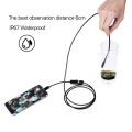 7.0mm 5.5mm Waterproof Endoscope Camera 6 LEDs Adjustable USB Android Flexible Inspection Borescope for Phone PC Dental Mirror. 
