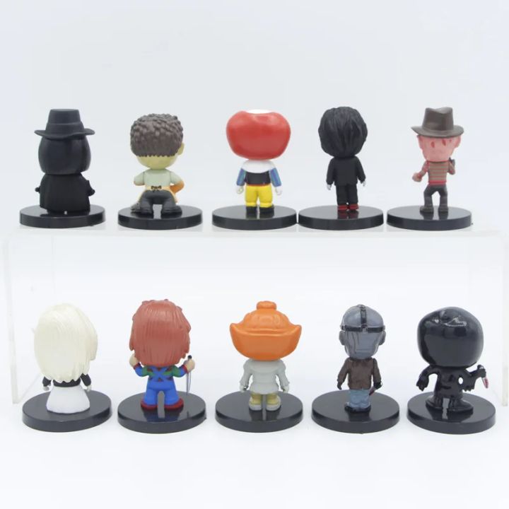 10PCS%20Horror%20Icon%20Action%20Character%20Statue%20Set,%20Chaqi%20Jason%20Voorhees%20Freddy%20Krueger%20Pennywise%20It,%20Horror%20Model%20Toy%20for%20Halloween%20-%20Image%202