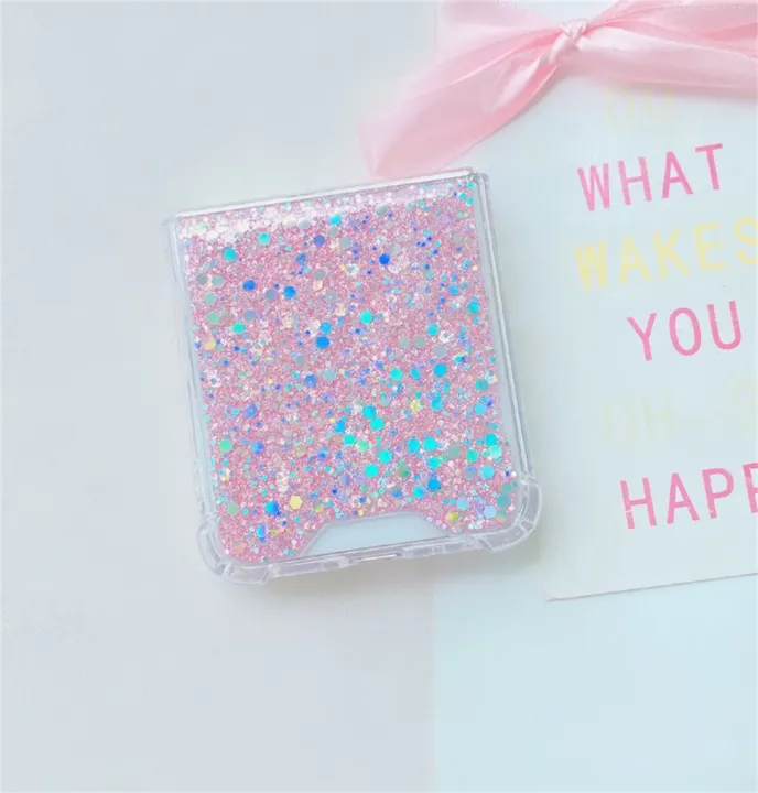 Korean%20Luxury%20Glitter%20Bling%20Pink%20Sequin%20Shockproof%20Case%20for%20Samsung%20Galaxy%20Z%20Flip%205%20Z%20Flip5%20Zflip5%20Back%20Cover%20Funda%20-%20Image%204