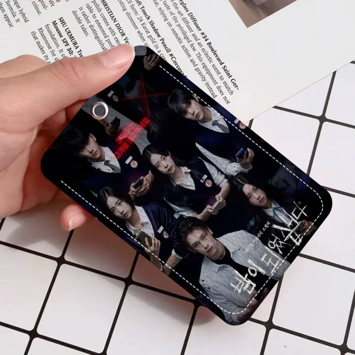 Weak%20Hero%20Class%201%20Classic%20Vintage%201Pc%20PU%20Leather%20Card%20Holder%20Keychain%20Key%20Ring%20Door%20Lock%20Access%20Tags%20ID%20Card%20Case%20Keychain%20Card%20-%20Image%207