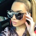 Fashionable Oversized Connected Fashion Glasses Women Unisex Sun Protection Sun Glasses, Outdoor Glasses. 