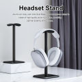 Aluminium Alloy Headset Support Stand Anti-Skid Base Space Saving Desktop Organizer Earphone Mount Hanger Headphone Bracket.