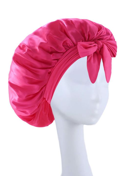 Satin%20Bonnet%20Silk%20Bonnet%20Adjustable%20Bonne%20For%20Sleeping%20Hair%20Bonnet%20With%20Tie%20Band%20Bonnets%20For%20Women%20Men%20-%20Image%207
