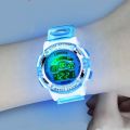 Kids Electronic Watches Color Luminous Dial Life Waterproof Multi Function Luminous Aalarm Clocks Watch For Boys And Girls.