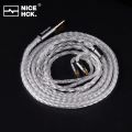 NICEHCK IcyMoon HiFi In-ear Earphone IEM Cable OCC+Silver Plated OFC 2Pin/QDC for Nova WAN ER Gate Zero EDX ZSN Conch Vivace ZVX.