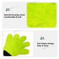 SEAMETAL 5 Finger Car Wash Microfiber Mitt Double Side Scratch Free Cleaning Gloves Dusting Mitts for Car Cleaning Accessories.