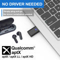 USB-C Qualcomm AptX-Adaptive Bluetooth 5.2 Transmitter for PC/Mac/PS5, Dual Connection Audio Dongle Adapter. 