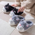 Fluffy Slippers Women House Cute Cartoon Casual Winter Designer Shoes Girls Home Flats Elegant Plush Fashion Footwear Large Size.