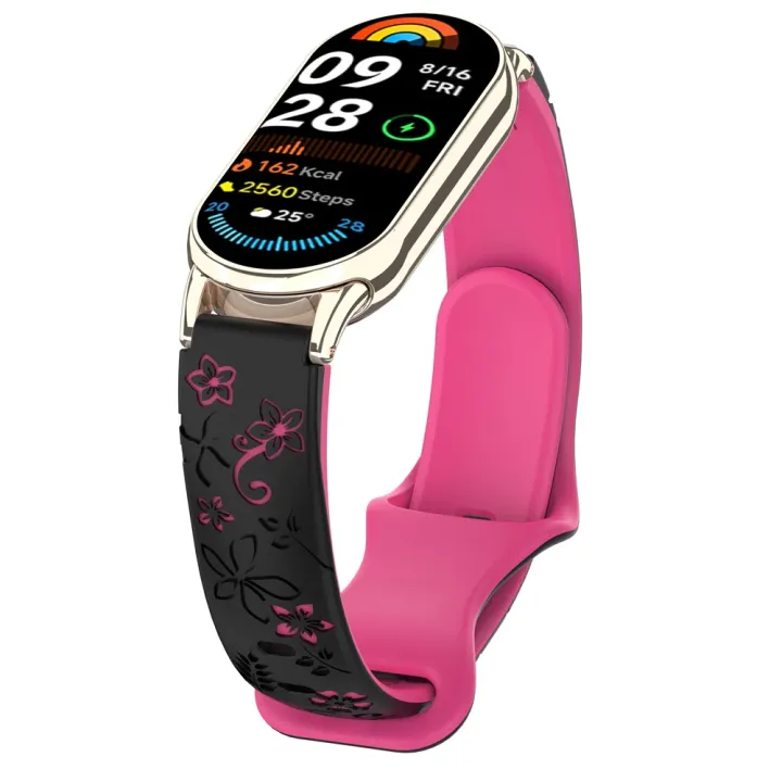 Engraved Band Strap For Mi Band 8 Xiaomi Silicone Strap for Xiaomi Band ...