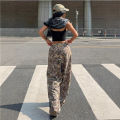High Quality Hot Girl High Waist Casual Pants 2025 Spring Autumn New Style Loose Slim Floor Hugging Wide Leg Long Pants. 