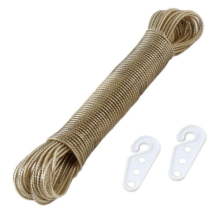 Heavy Duty Wet Cloth Laundry Rope PVC Coated Metal Cloth Drying Wire ...