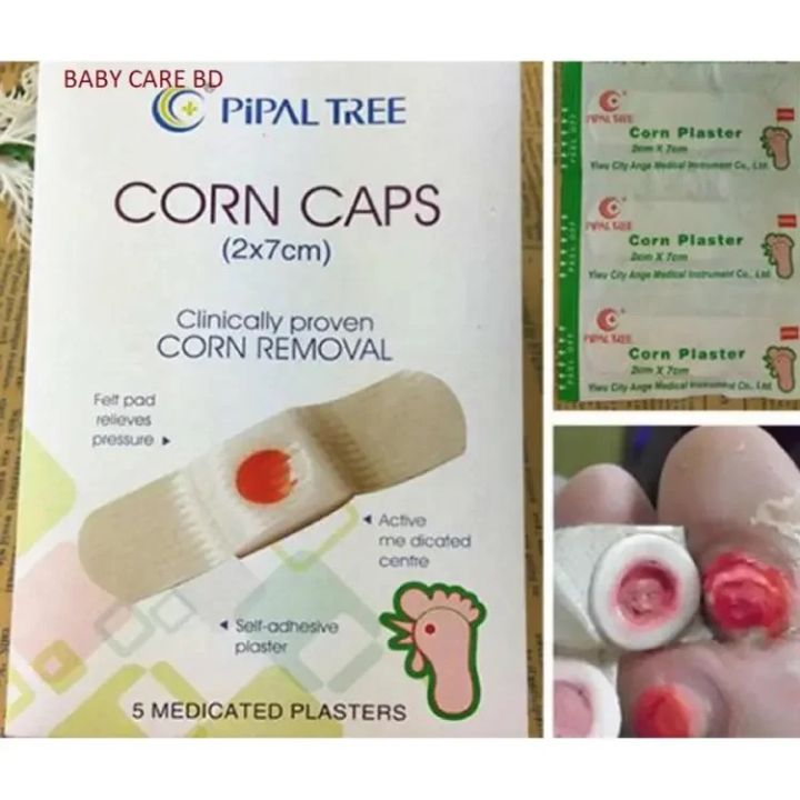 Cornee Corn Caps Medicated Plaster Bandage Skin Friendly Cap |Soothing Effect, Helps for Fast, Effective