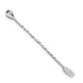 LMETJMA 10 Inch Stainless Steel Cocktail Muddler and Mixing Spoon Professional Bar Cocktail Muddler Set for Mojitos JT201. 