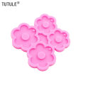 Shiny plum blossom Keychain Earrings Silicone Mold DIY plum blossom Clay epoxy resin Accessories Silicone Mould Chocolate Molds. 