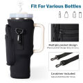Leeseph Water Bottle Carrier Bag for Stanley 40oz Tumbler with Handle Water Bottle Pouch with Adjustable Shoulder Strap. 