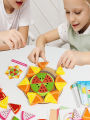 Montessori Wooden Toys 3D Jigsaw Puzzle Tangram Math Toys Baby Hand Grasp Board Shape Match Puzzle Educational Fruit vegetable. 