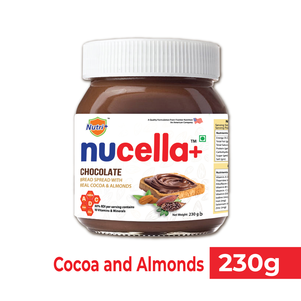 Nucella+ Chocolate Spread Cocoa & Almonds 230gm
