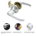 Door Handle Lock Round Entry Security Privacy Sliding Front Doors Entrance Keyed Locks for Bedroom Living Room Household. 