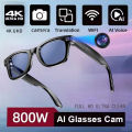 New 800W Camera AI Glasses Men Color-Changing Smart Translation Glasses Photo Video Recording Waterproof Call Smart Sunglasses. 