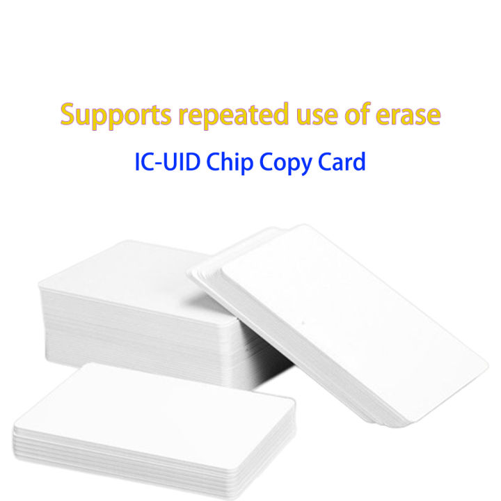 5/10pcs Rfid Smart Nfc Chip Uid White Card Ic 0 Sector Changeable Label 13.56mhz Badge Copy Clone 1k S50 Token Read And Write