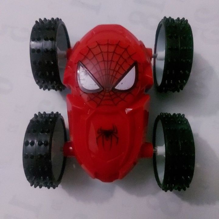 Spiderman Toy Car Big - Roll over action