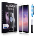 Samsung Galaxy Note 9 UV Nano Optic Liquid Glue Fully Curved Glass Screen Protector. 