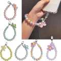 Pearl Mobile Charms Bracelet for Mobile Phones Case, Fancy Mobile Charm | Aesthetic Charms String | Detachable Wrist Bracelet | Anti-Theft Charm Bracelet for Mobile Case, Camera | Mobile Phone Fashion Accessories for Women & Girls. 