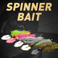 JOHNCOO 9g Metal Bait Spinner Bait Weedless Fishing Lure Buzzbait Wobbler for Bass Pike Walleye Fish. 