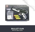 Soft bullet shooting gun for toy gun kids 2 in 1 water bubbles water crystal ball & with 3 bullets. 