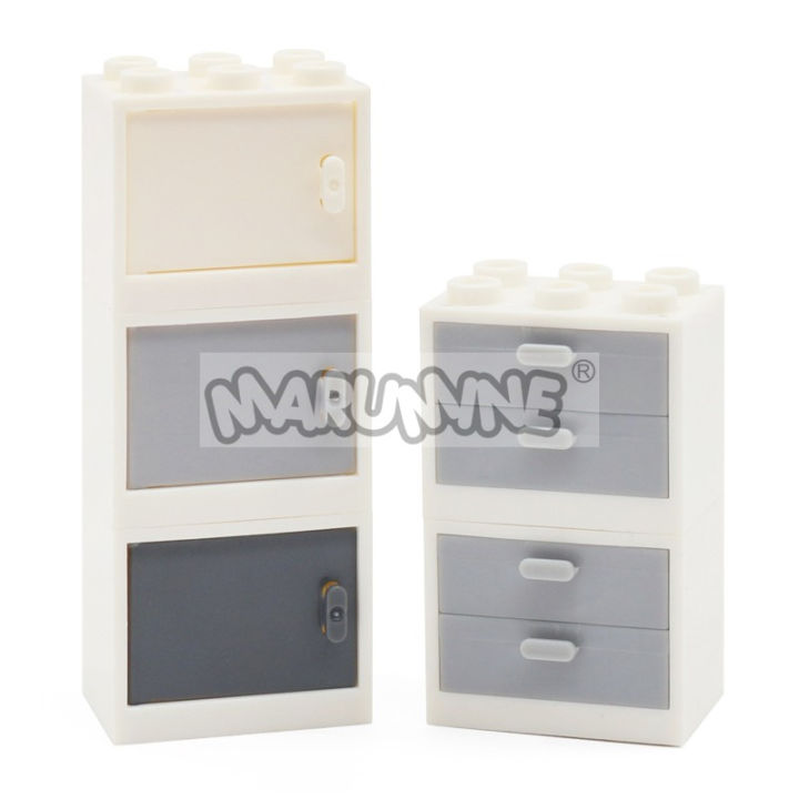 MARUMINE%20MOC%20City%20Street%20View%20Building%20Blocks%20Accessories%2010PCS%20Cabinet%20Drawer%20Brick%20Model%20Parts%20Compatible%20with%2092410%204533%204536%20-%20Image%207