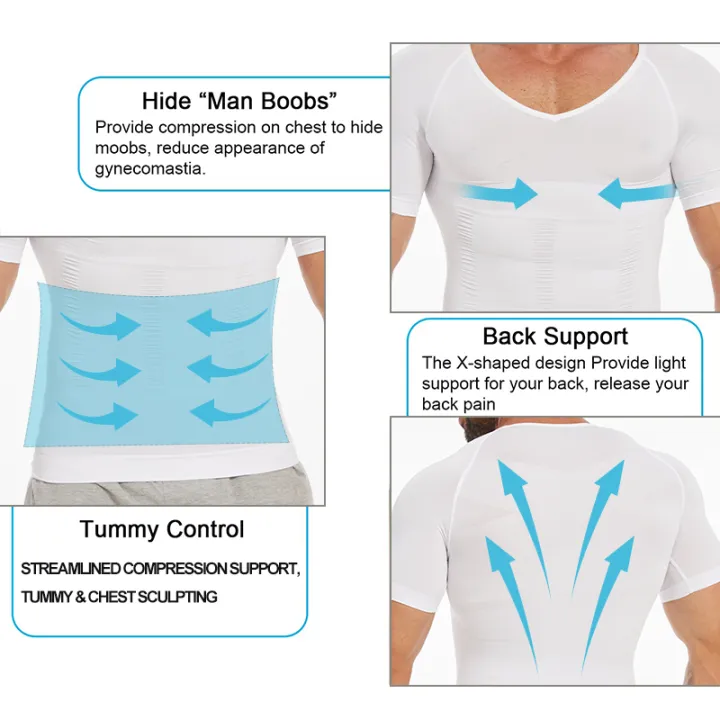 Mens%20Slimming%20Compression%20Shirt%20Body%20Shaper%20V-Neck%20Undershirt%20Shirts%20Workout%20Abs%20Abdomen%20Tummy%20Control%20Shapewear%20Tops%20-%20Image%203